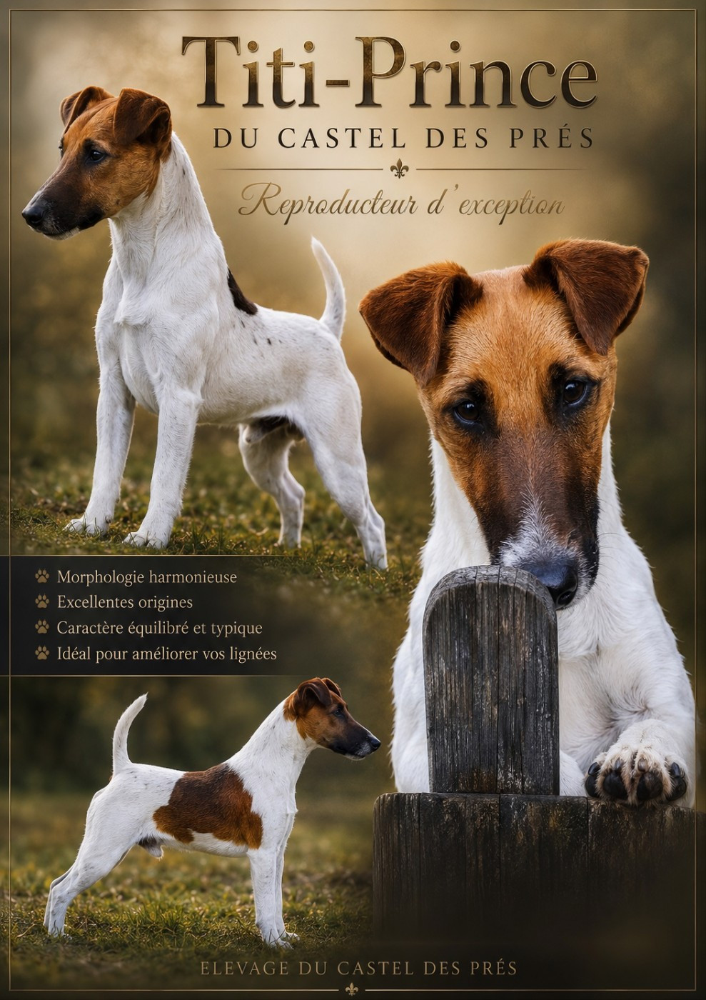 Titi-prince - Fox-terrier à poil lisse Du castel des pres