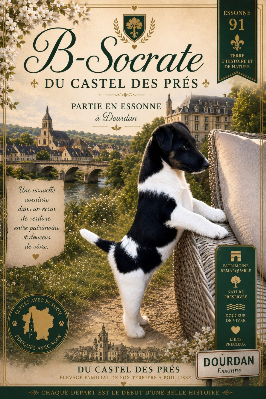 B-Socrate du Castel des Prés Fox Terrier à Poil Lisse à Dourdan (Essonne 91)